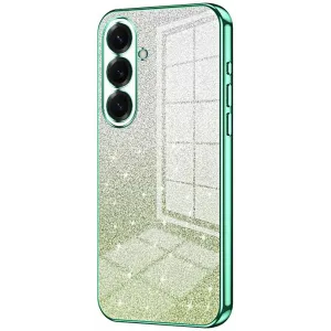 Phonesta Crystal Sparkle Silicone Back Cover hoesje voor Samsung Galaxy S26 Plus - Groen