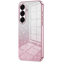 Phonesta Crystal Sparkle Silicone Back Cover hoesje voor Samsung Galaxy S26 Plus - Roze