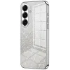 Phonesta Crystal Sparkle Silicone Back Cover hoesje voor Samsung Galaxy S26 Plus - Zilver