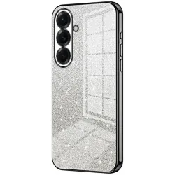 Phonesta Crystal Sparkle Silicone Back Cover hoesje voor Samsung Galaxy S26 Plus - Zwart