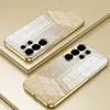 Phonesta Crystal Sparkle Silicone Back Cover hoesje voor Samsung Galaxy S26 Ultra - Goud 2