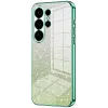 Phonesta Crystal Sparkle Silicone Back Cover hoesje voor Samsung Galaxy S26 Ultra - Groen
