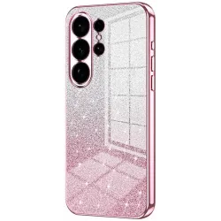 Phonesta Crystal Sparkle Silicone Back Cover hoesje voor Samsung Galaxy S26 Ultra - Roze