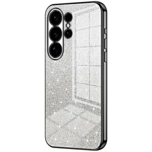 Phonesta Crystal Sparkle Silicone Back Cover hoesje voor Samsung Galaxy S26 Ultra - Zwart