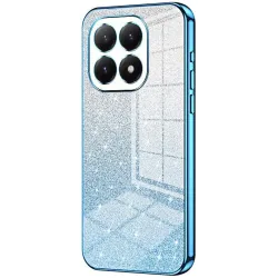 Phonesta Crystal Sparkle Silicone Back Cover hoesje voor Xiaomi 15T - Blauw
