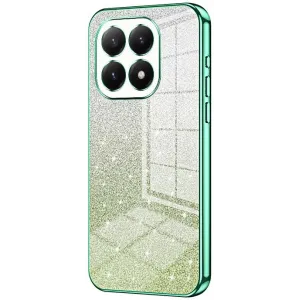 Phonesta Crystal Sparkle Silicone Back Cover hoesje voor Xiaomi 15T - Groen