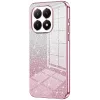 Phonesta Crystal Sparkle Silicone Back Cover hoesje voor Xiaomi 15T - Roze