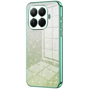 Phonesta Crystal Sparkle Silicone Back Cover hoesje voor Xiaomi 15T Pro - Groen