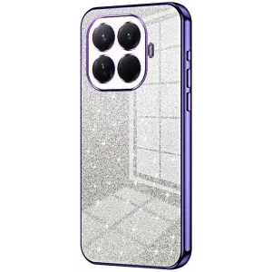 Phonesta Crystal Sparkle Silicone Back Cover hoesje voor Xiaomi 15T Pro - Paars