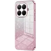 Phonesta Crystal Sparkle Silicone Back Cover hoesje voor Xiaomi 15T Pro - Roze