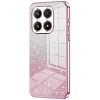 Phonesta Crystal Sparkle Silicone Back Cover hoesje voor Xiaomi 17 - Roze