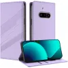 Phonesta Embossed Lines Book Wallet Case hoesje voor Nothing Phone (3a) - Paars 2