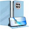 Phonesta Embossed Lines Book Wallet Case hoesje voor OnePlus 13R - Lichtblauw 2