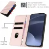 Phonesta Embossed Lines Book Wallet Case hoesje voor OnePlus 12R - Roze 4