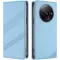 Phonesta Embossed Lines Book Wallet Case hoesje voor Xiaomi Redmi A3 - Lichtblauw