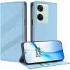 Phonesta Embossed Lines Book Wallet Case hoesje voor OnePlus Nord 3 - Lichtblauw 2