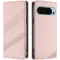 Phonesta Embossed Lines Book Wallet Case hoesje voor Google Pixel 9 / 9 Pro - Roze