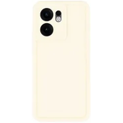 Phonesta Grooved Silicone Back Cover hoesje voor Oppo Reno13 F 4G/5G / Reno13 FS 5G - Beige