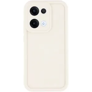 Phonesta Grooved Silicone Back Cover hoesje voor Oppo Reno13 - Beige