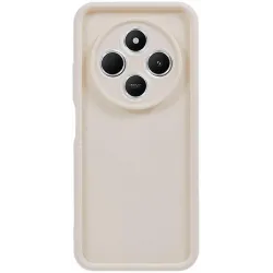 Phonesta Grooved Silicone Back Cover hoesje voor Xiaomi Redmi 14C / Xiaomi Poco C75 - Beige