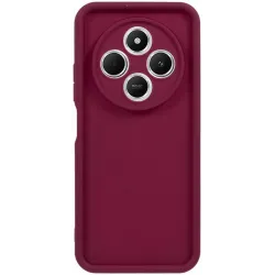 Phonesta Grooved Silicone Back Cover hoesje voor Xiaomi Redmi 14C / Xiaomi Poco C75 - Rood