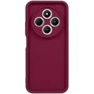 Phonesta Grooved Silicone Back Cover hoesje voor Xiaomi Redmi 14C / Xiaomi Poco C75 - Rood