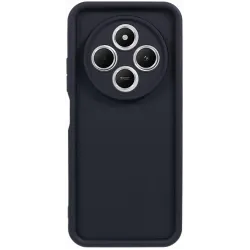 Phonesta Grooved Silicone Back Cover hoesje voor Xiaomi Redmi 14C / Xiaomi Poco C75 - Zwart