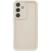 Phonesta Grooved Silicone Back Cover hoesje voor Samsung Galaxy S25 - Beige