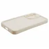 Phonesta Grooved Silicone Back Cover hoesje voor Samsung Galaxy S25 Plus - Beige 4
