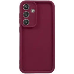 Phonesta Grooved Silicone Back Cover hoesje voor Samsung Galaxy S25 Plus - Rood