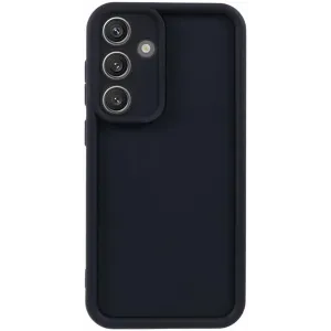 Phonesta Grooved Silicone Back Cover hoesje voor Samsung Galaxy S25 Plus - Zwart