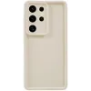 Phonesta Grooved Silicone Back Cover hoesje voor Samsung Galaxy S25 Ultra - Beige