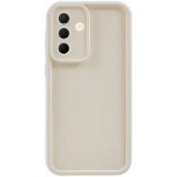 Phonesta Grooved Silicone Back Cover hoesje voor Samsung Galaxy A36 - Beige