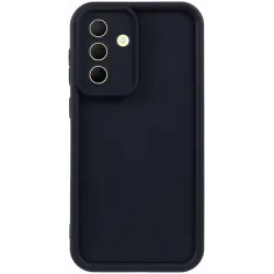 Phonesta Grooved Silicone Back Cover hoesje voor Samsung Galaxy A36 - Zwart
