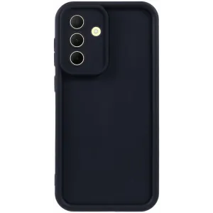 Phonesta Grooved Silicone Back Cover hoesje voor Samsung Galaxy A36 - Zwart
