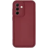 Phonesta Grooved Silicone Back Cover hoesje voor Samsung Galaxy A56 - Rood