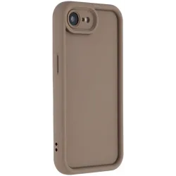 Phonesta Grooved Silicone Back Cover hoesje voor Apple iPhone 17e/16e - Bruin