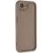 Phonesta Grooved Silicone Back Cover hoesje voor Apple iPhone 17e/16e - Bruin