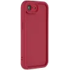 Phonesta Grooved Silicone Back Cover hoesje voor Apple iPhone 17e/16e - Rood