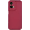 Phonesta Grooved Silicone Back Cover hoesje voor Motorola Moto G35 - Rood