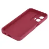 Phonesta Grooved Silicone Back Cover hoesje voor Motorola Moto G35 - Rood 4