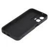 Phonesta Grooved Silicone Back Cover hoesje voor Motorola Moto G35 - Zwart 4