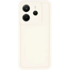 Phonesta Grooved Silicone Back Cover hoesje voor Xiaomi Redmi Note 14 4G - Beige