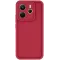 Phonesta Grooved Silicone Back Cover hoesje voor Xiaomi Redmi Note 14 4G - Rood