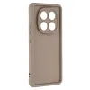 Phonesta Grooved Silicone Back Cover hoesje voor Xiaomi Redmi Note 14 Pro 4G - Bruin 3