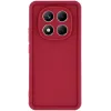 Phonesta Grooved Silicone Back Cover hoesje voor Xiaomi Redmi Note 14 Pro 4G - Rood