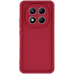 Phonesta Grooved Silicone Back Cover hoesje voor Xiaomi Redmi Note 14 Pro 4G - Rood