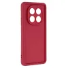 Phonesta Grooved Silicone Back Cover hoesje voor Xiaomi Redmi Note 14 Pro 4G - Rood 3