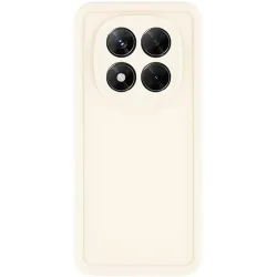 Phonesta Grooved Silicone Back Cover hoesje voor Xiaomi Redmi Note 14 Pro 5G / Xiaomi Poco X7 - Beige