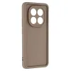 Phonesta Grooved Silicone Back Cover hoesje voor Xiaomi Redmi Note 14 Pro 5G / Xiaomi Poco X7 - Bruin 3